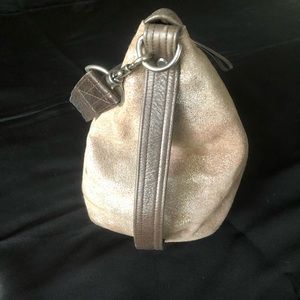 Rough and Tumble Medium Sparkle Hazelnut Suede Duffle